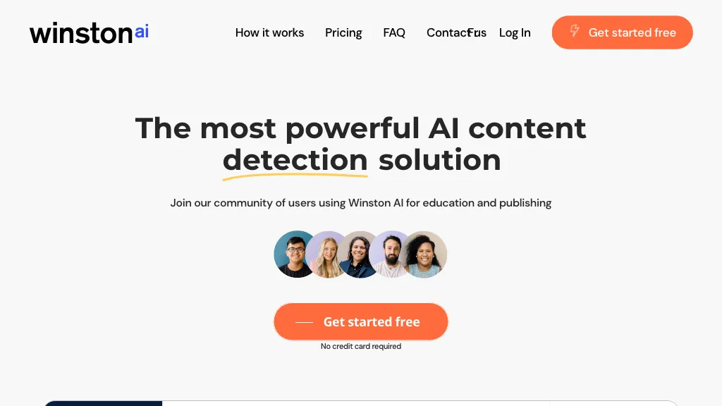 Winston AI website