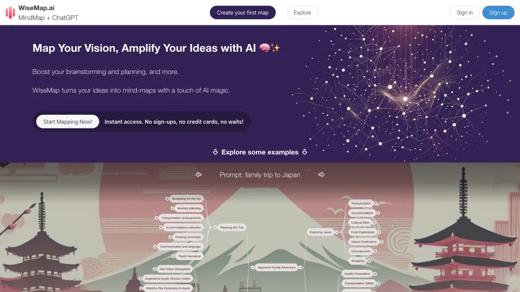 Wisemap.ai website