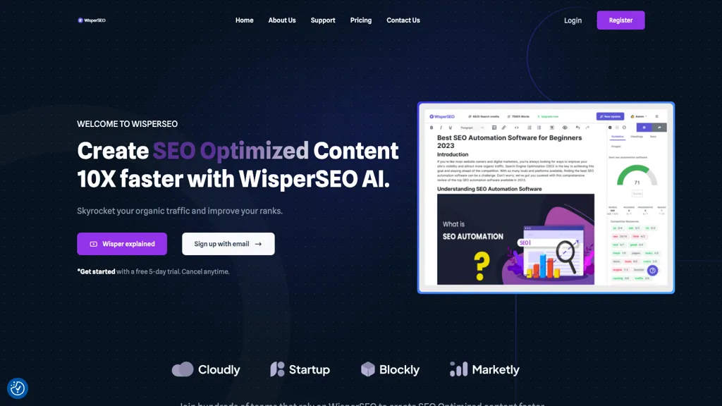 WisperSEO website