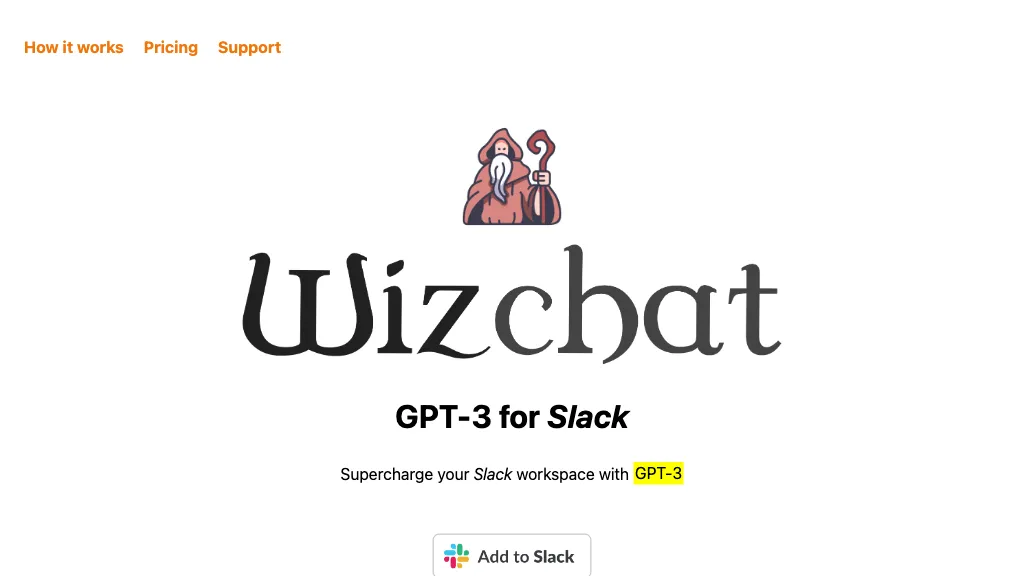 Wiz.chat website