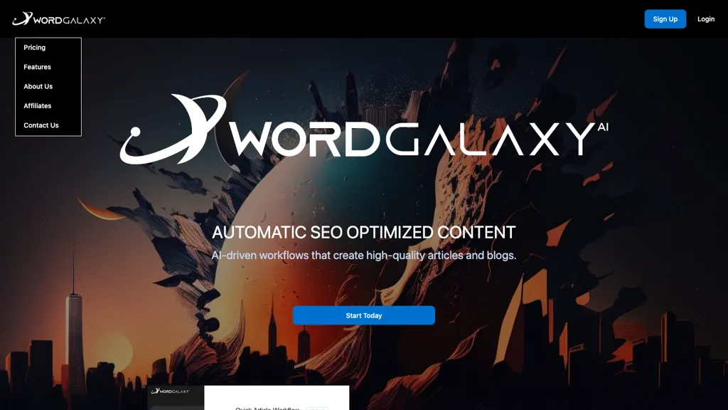 Wordgalaxy website