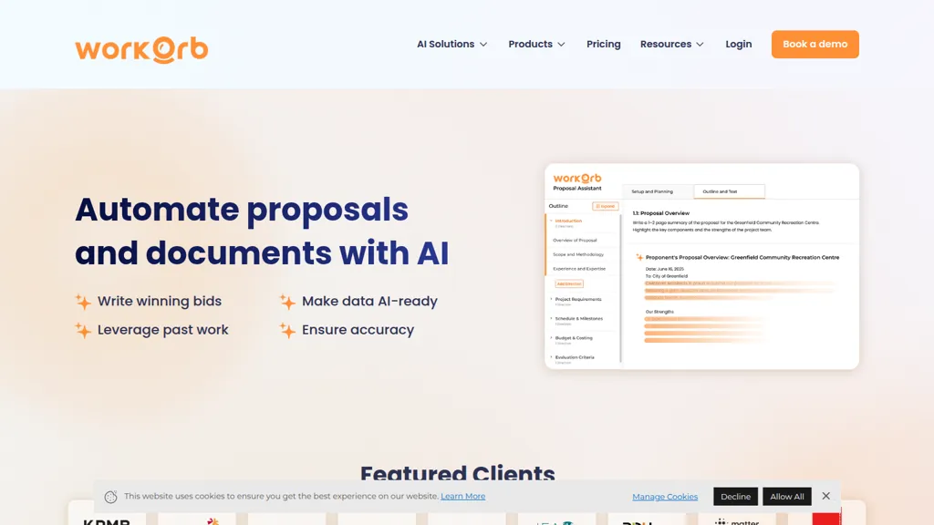 workorb.com AI tool screenshot