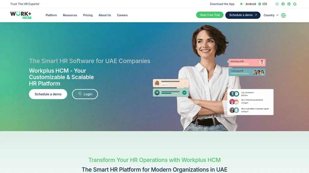 WorkPlus HCM website