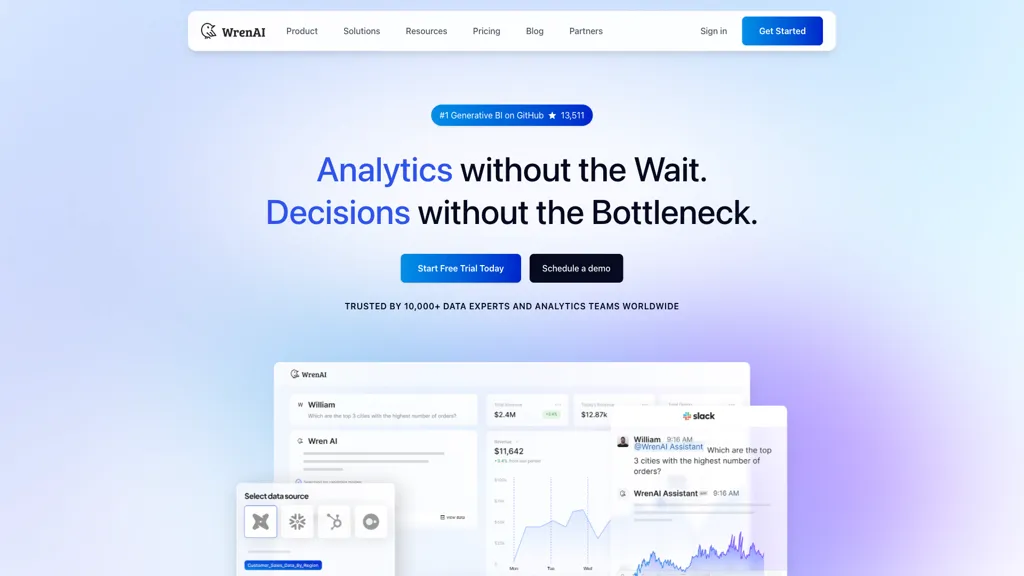 Wren AI Cloud alternatives and competitors