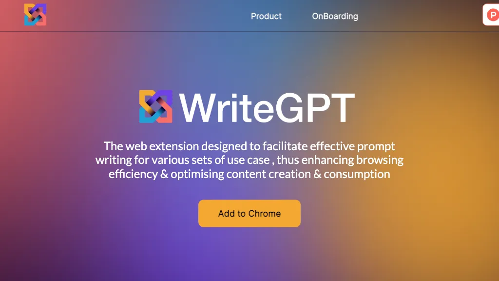 WriteGPT website