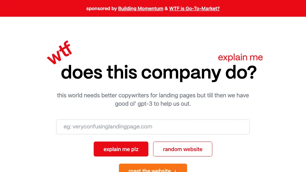 WTF Does This Company Do? website