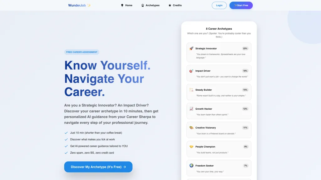 wundercv.com AI tool screenshot