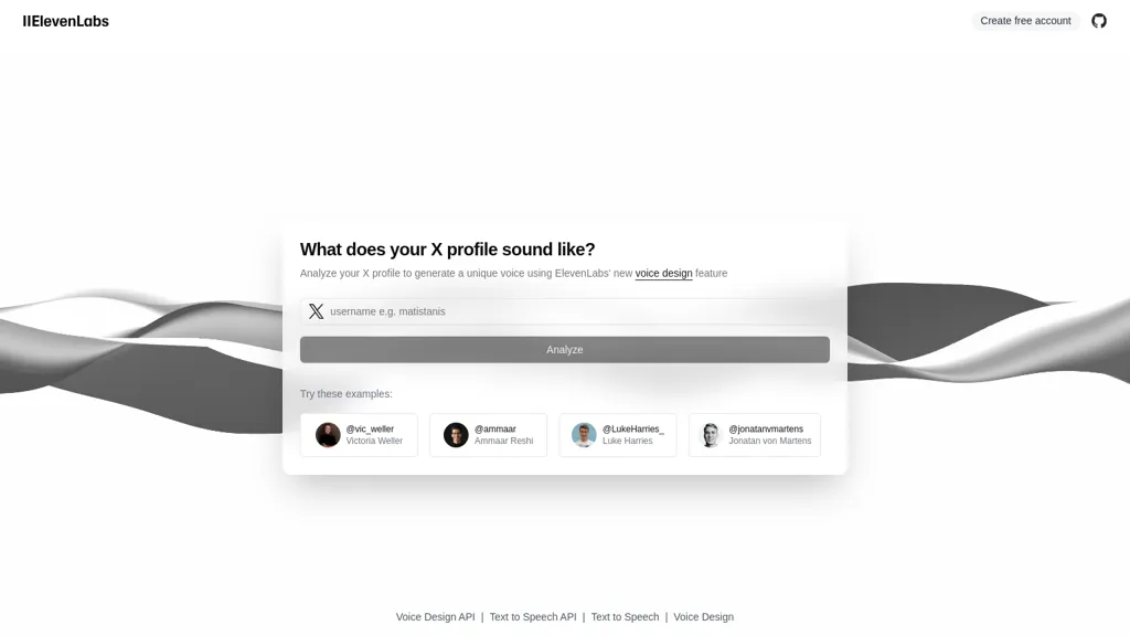 X to Voice website