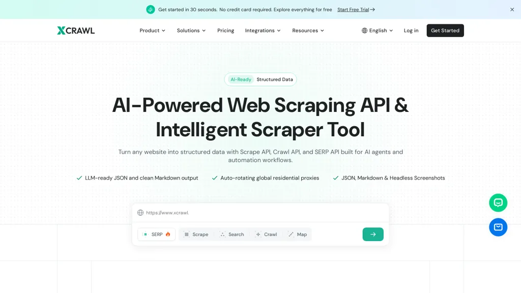 XCrawl AI tool screenshot