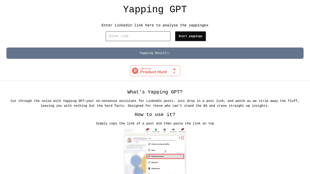 YappingGPT website
