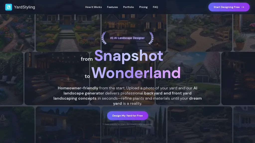 YardStyling AI tool screenshot