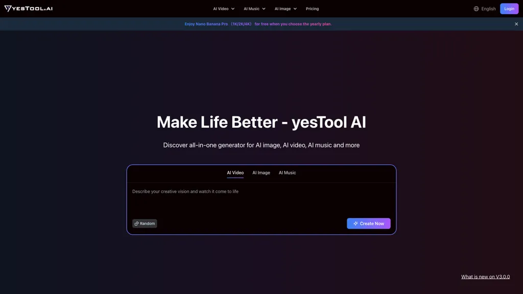 yesTool AI AI tool screenshot