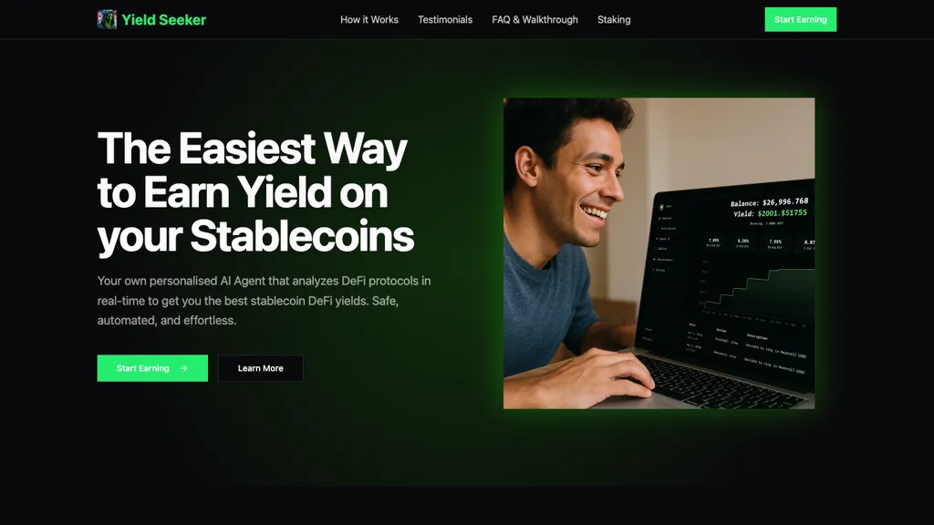 Yield Seeker website