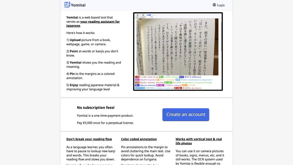 Yomitai website