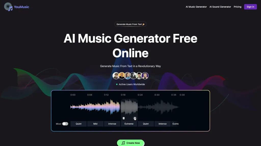 YouMusic.AI website