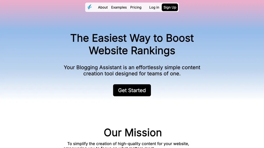 Your Blogging Assistant website