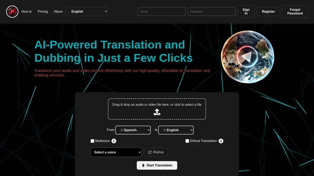 YouTranslate website
