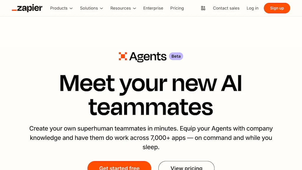 Zapier Agents AI tool screenshot