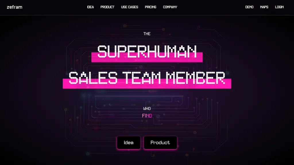Zefram AI tool screenshot