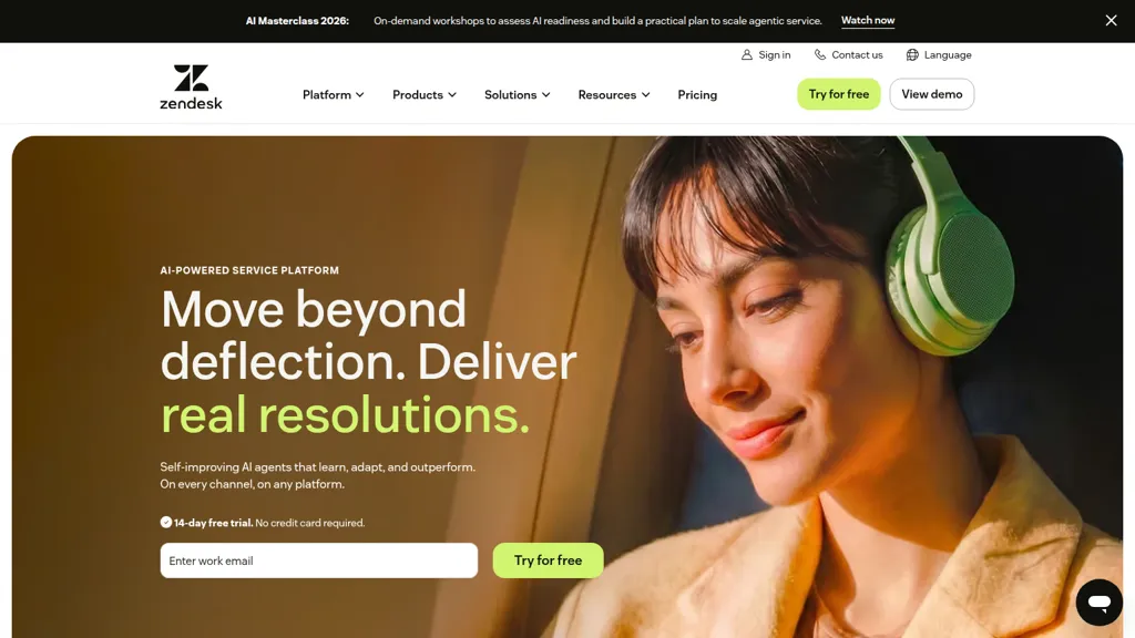 Zendesk Advanced AI screenshot