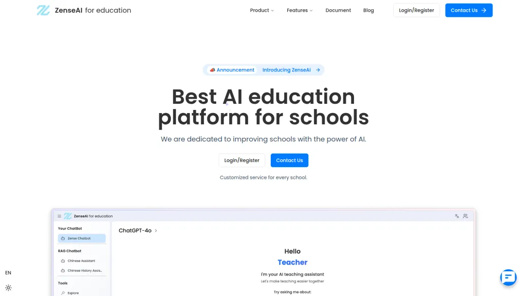ZenseAI AI tool screenshot