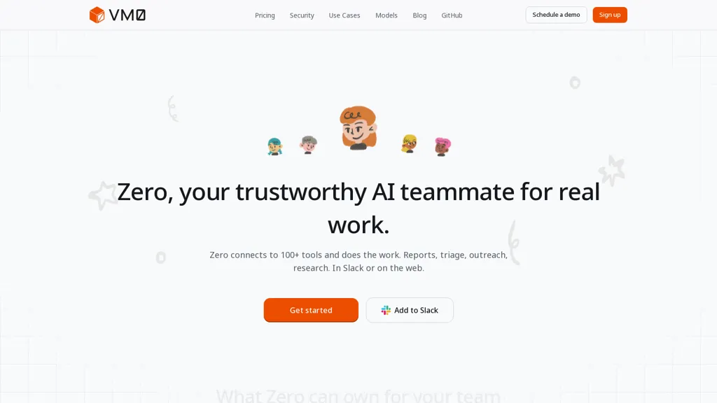 Zero - VM0 AI tool screenshot
