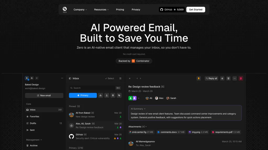 Zero alternatives and competitors