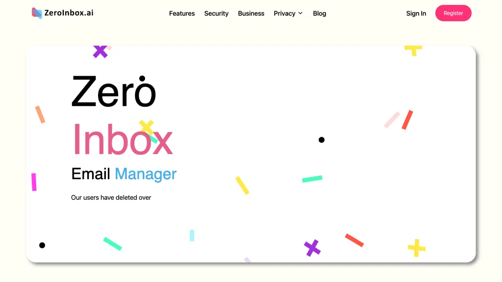 ZeroInbox website
