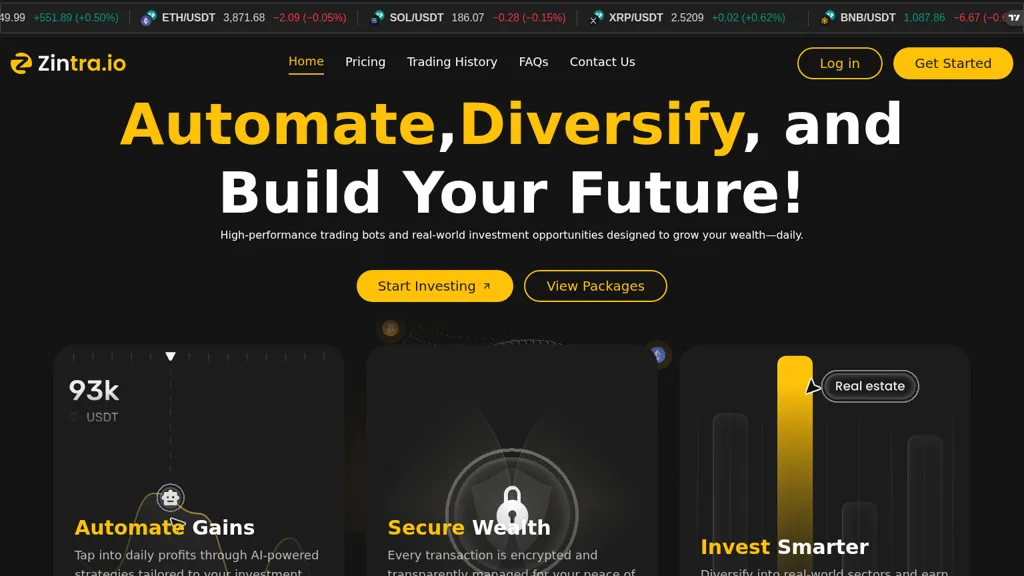 Zintra AI tool screenshot