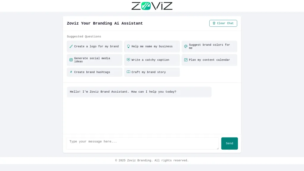 Zoviz Branding Expert website