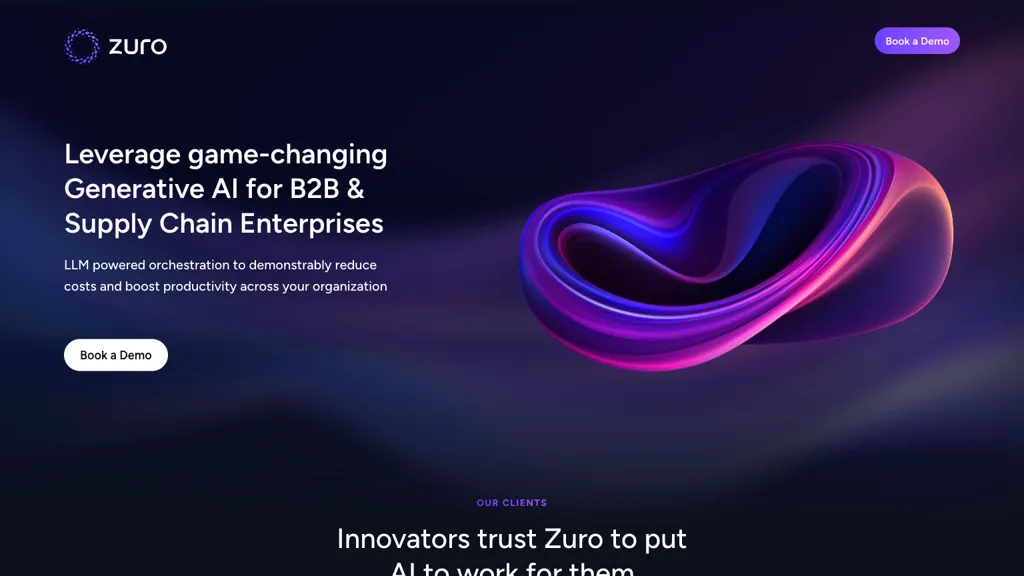 Zuro website