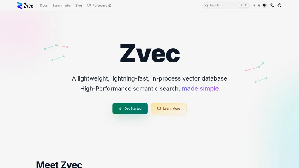 zvec.org AI tool screenshot